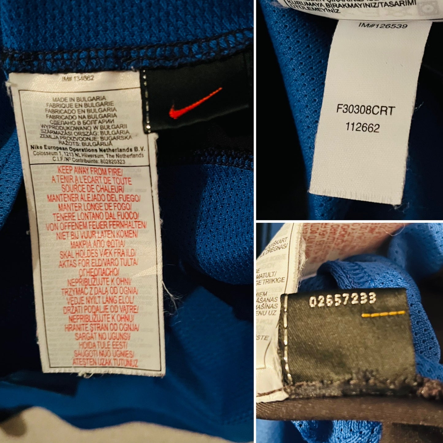 Inter Milan home football shirt 2003/04 Adriano Large