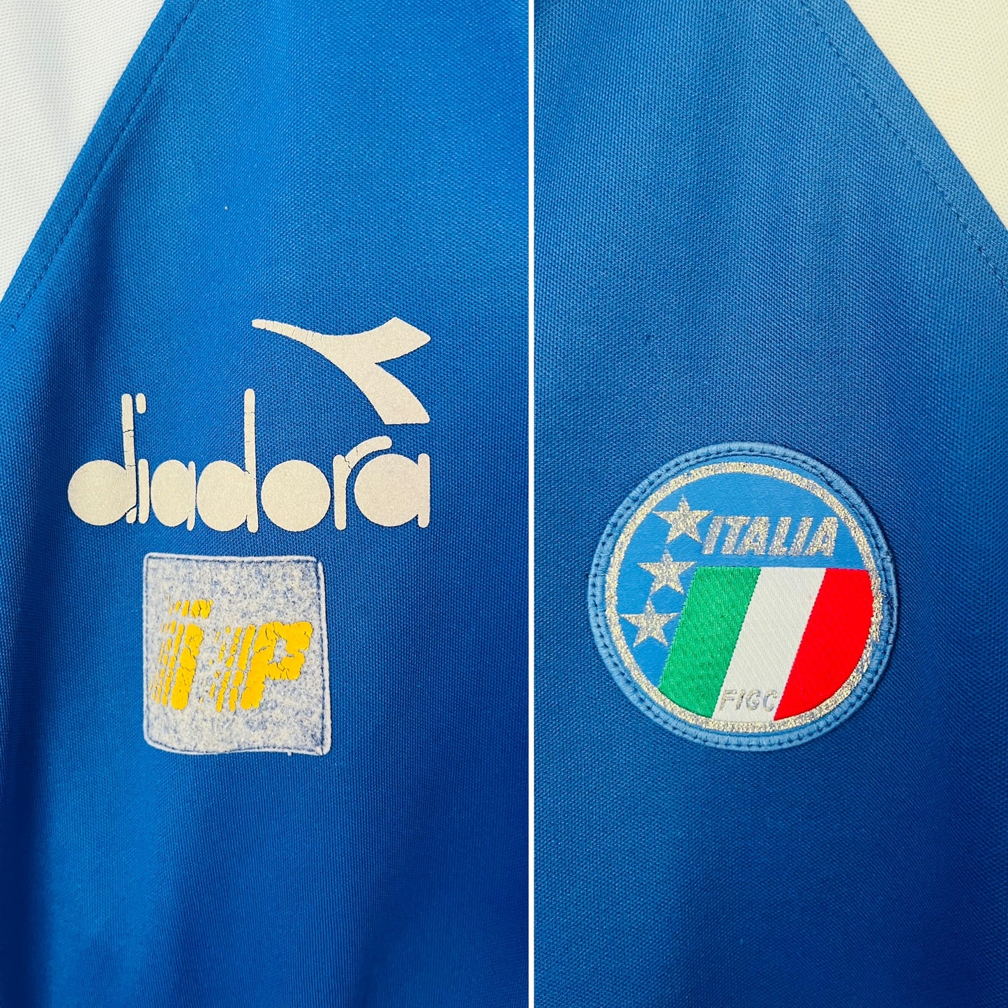 Italy training football jacket W/C 1990 Large