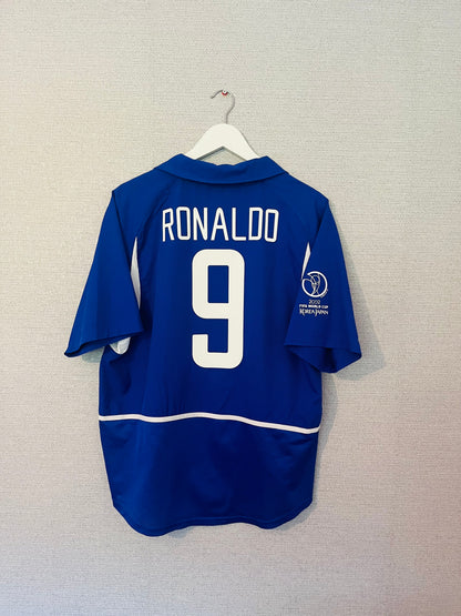 Brazil away football shirt W/C 2002 R9 Large