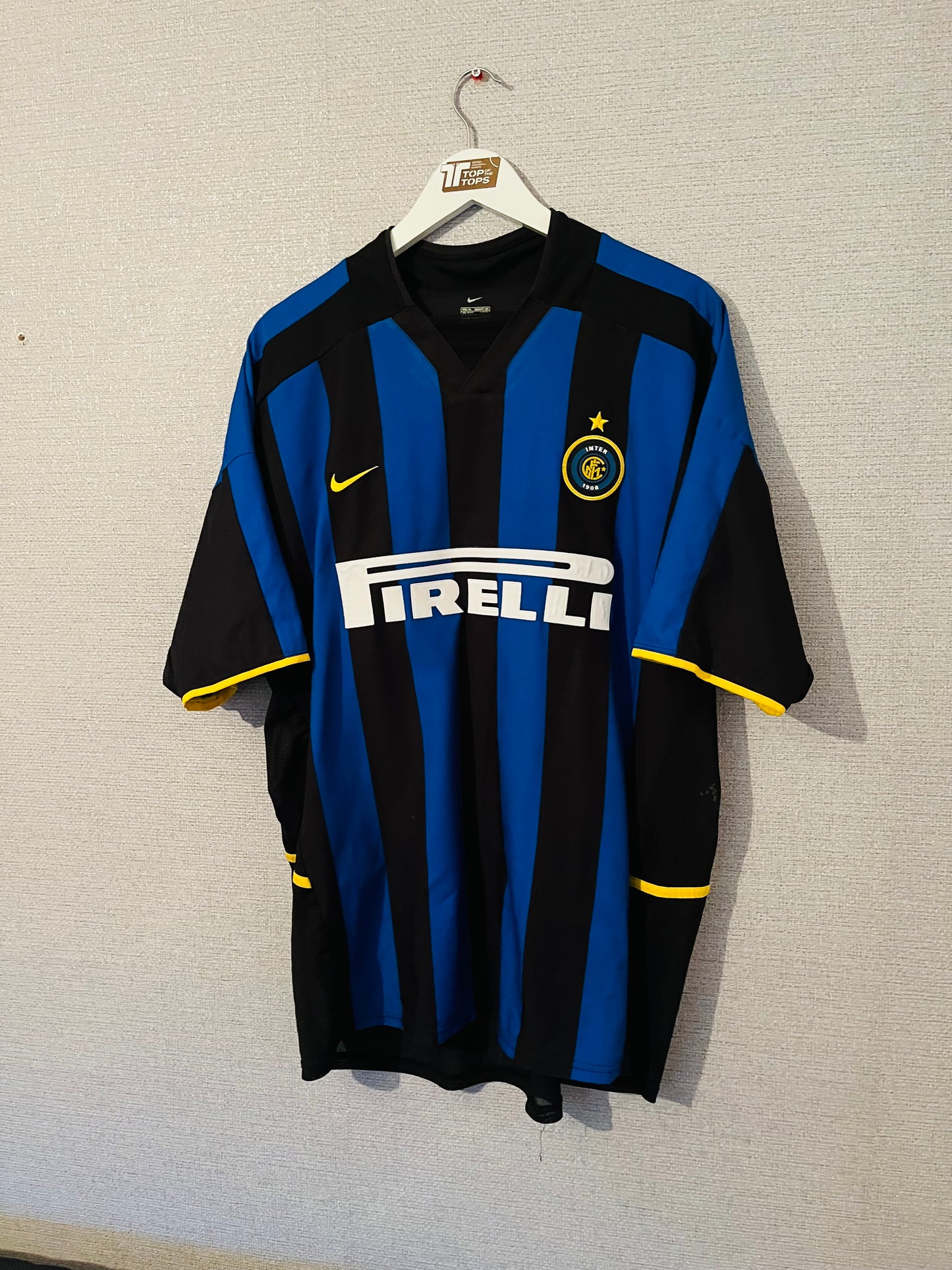 Inter Milan home player spec football shirt 2002/03 Batistuta XL