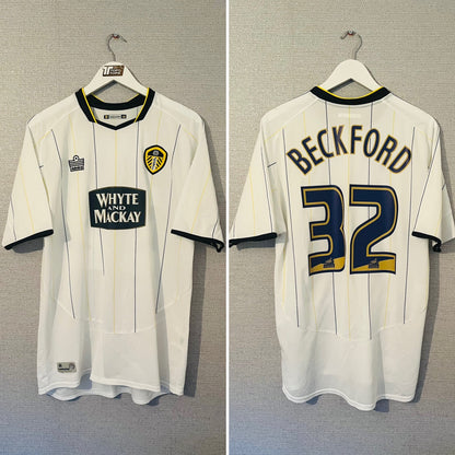 Leeds United home football shirt 2005/06 Beckford Medium