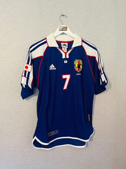 Japan home football shirt 2000/01 Nakata Medium