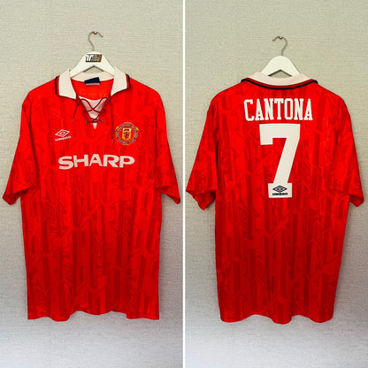 Manchester United home football shirt 1992/94 Cantona XL