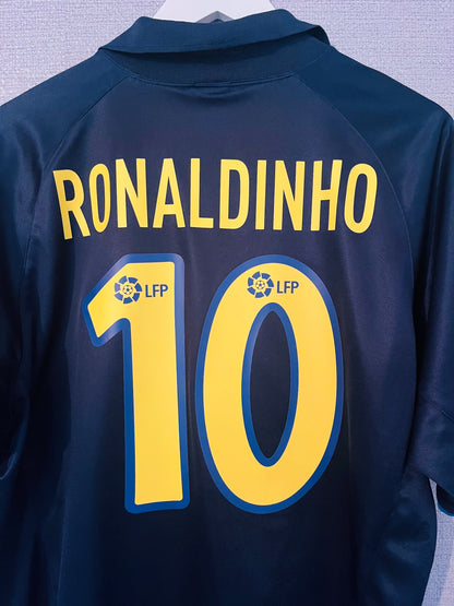 Barcelona away football shirt 2003/04 Ronaldinho Large
