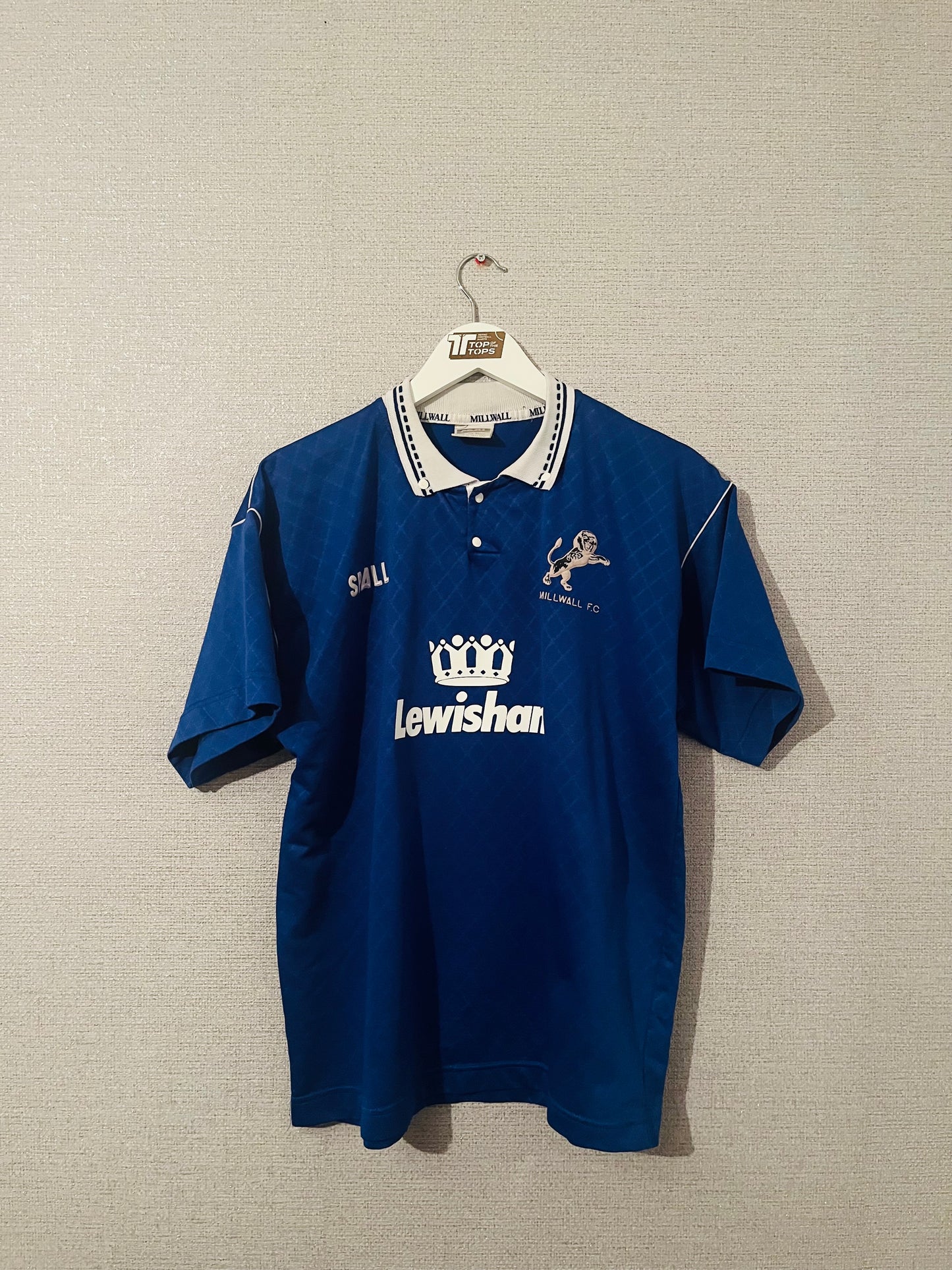 Millwall home football shirt 1990/91 Large