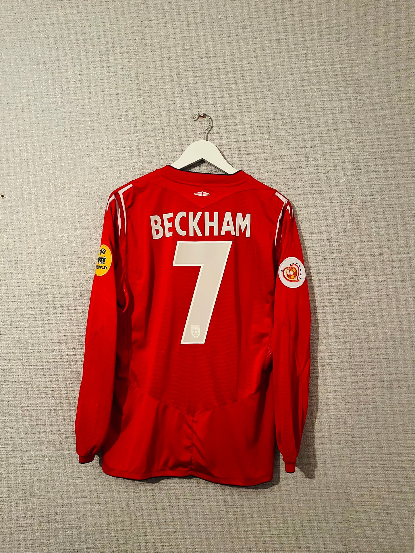 England away football shirt Euro 2004 Beckham Large