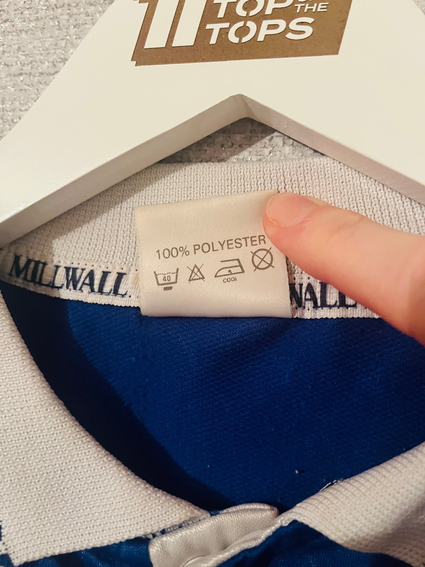 Millwall home football shirt 1990/91 Large