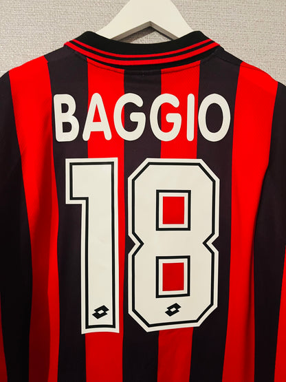 AC Milan home football shirt 1996/97 Baggio XL