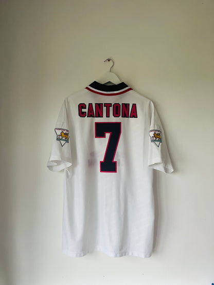 Manchester United away football shirt 1996/97 Cantona XL