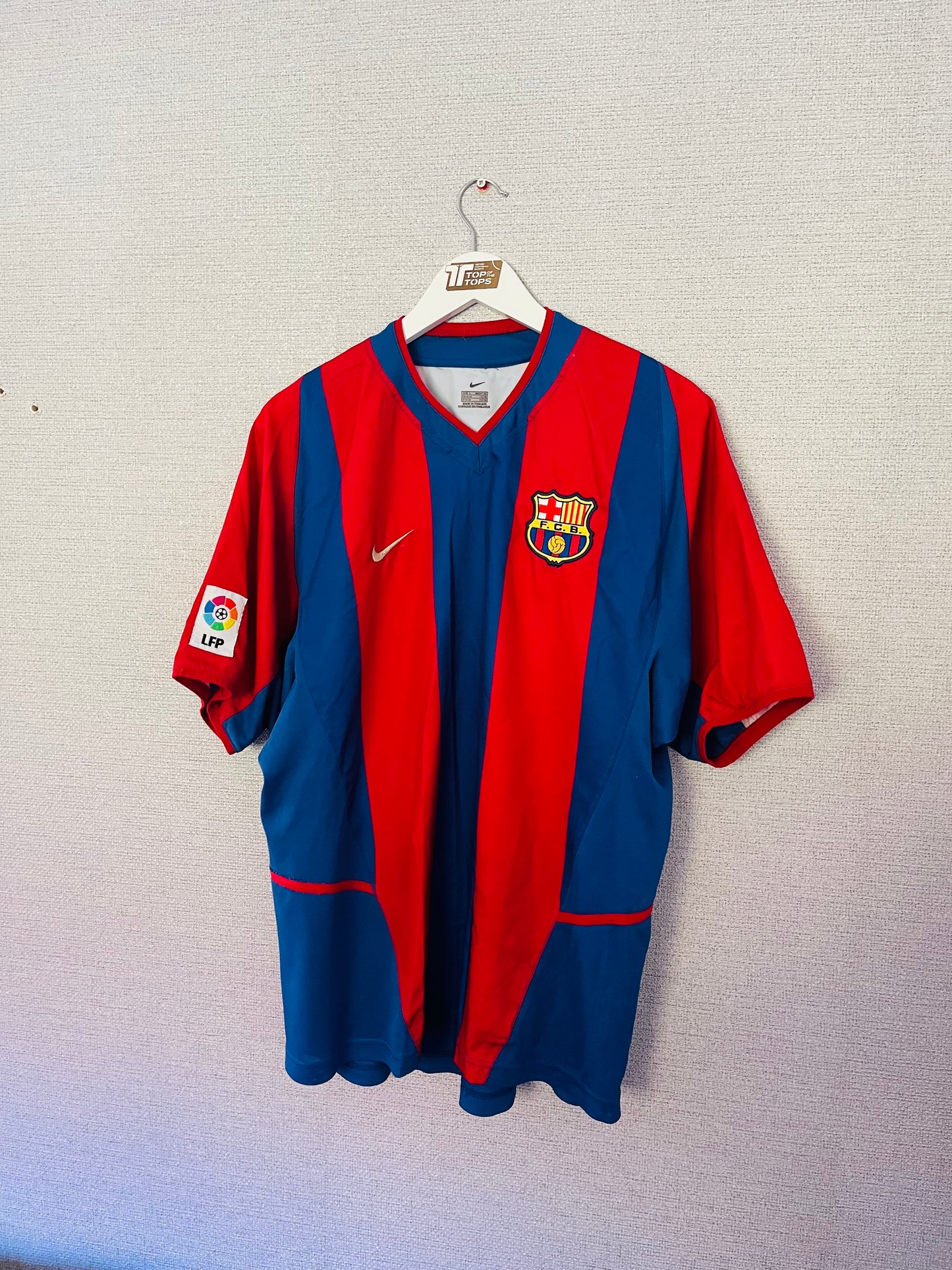 Barcelona home football shirt 2002/03 Riquelme Large