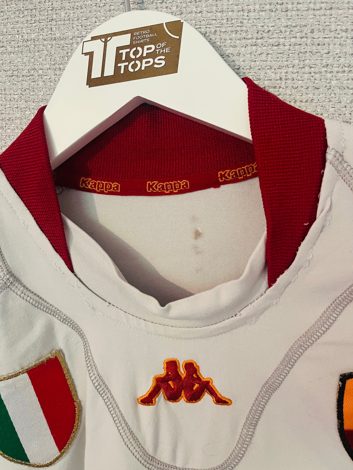 Roma away football shirt 2001/02 Montella Small