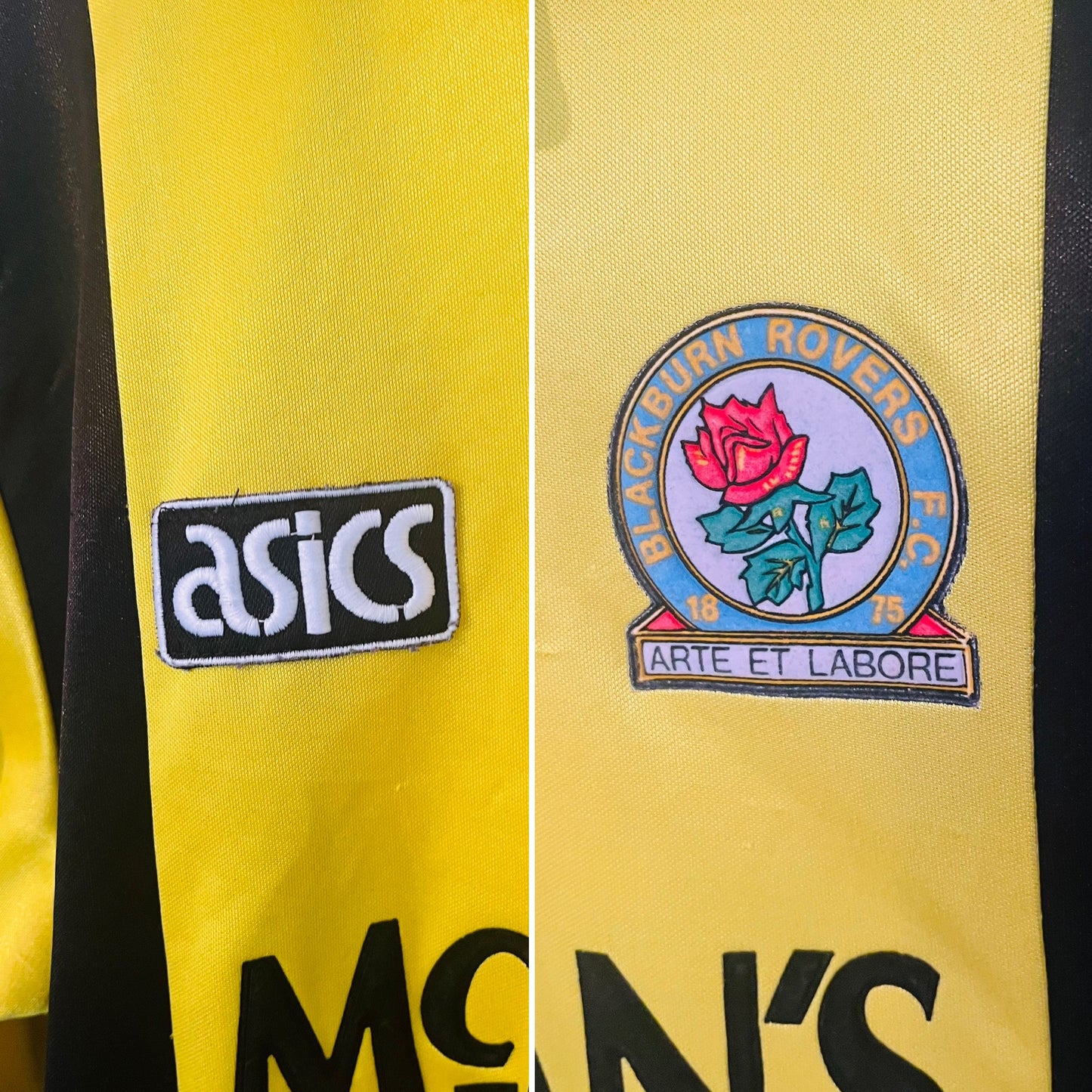 Blackburn Rovers third football shirt 1993/95 Shearer Medium