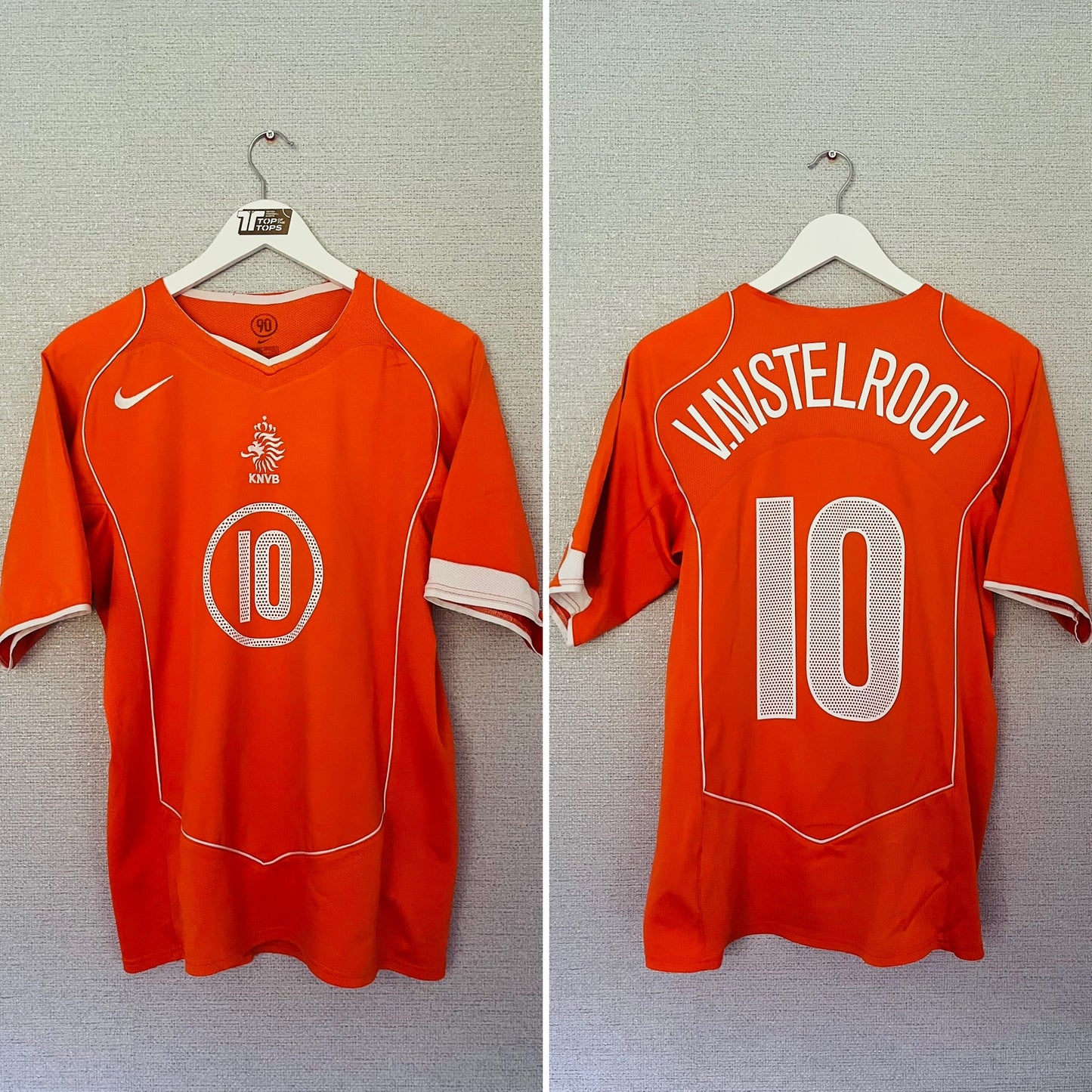 Holland Netherlands home football shirt 2004/06 Van Nistelrooy medium