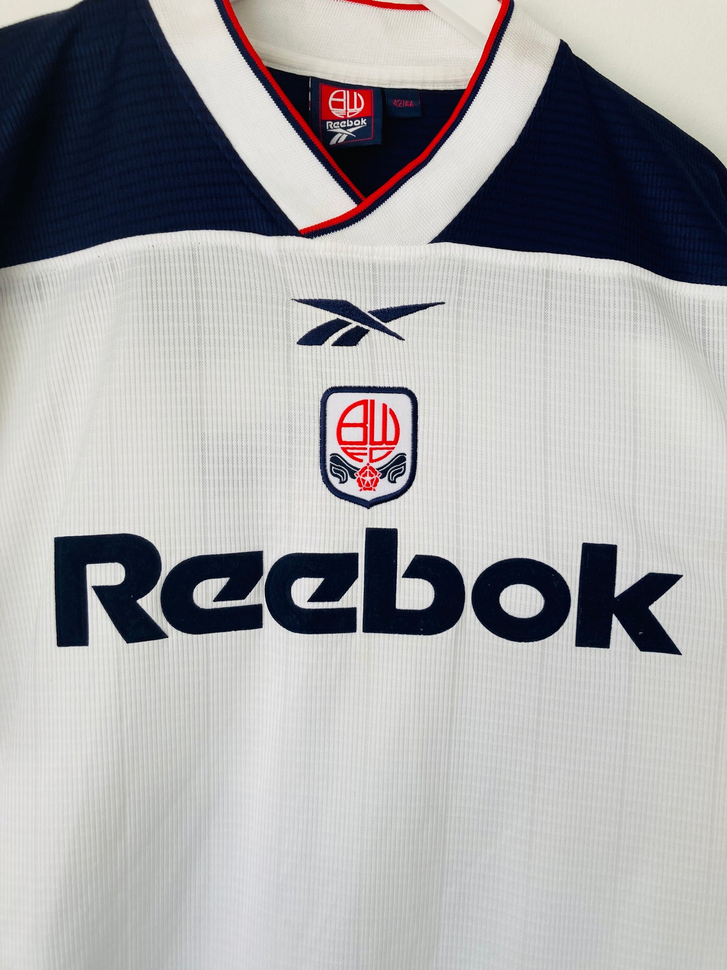 Bolton Wanderers home football shirt 1999/2001 Gudjohnsen BNWTs