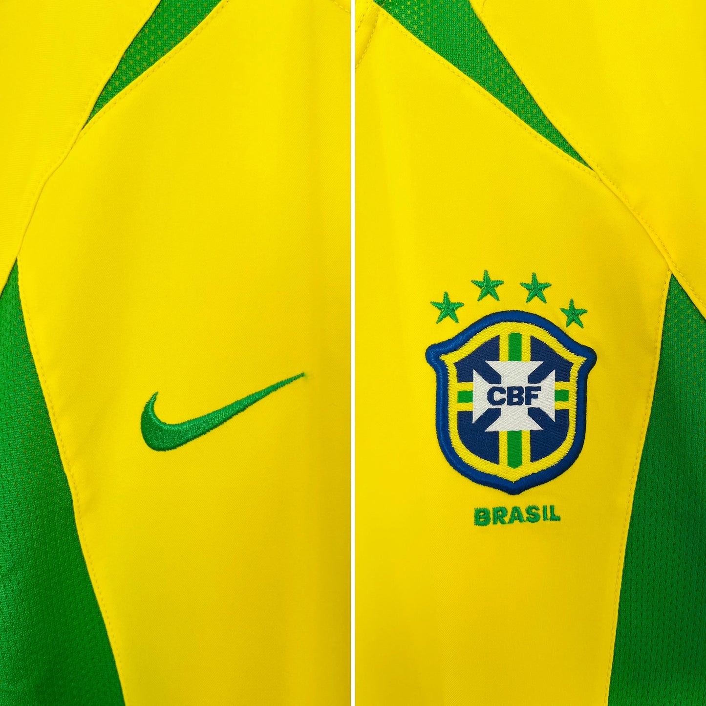 Brazil home football shirt
W/C 2002 Ronaldo Medium