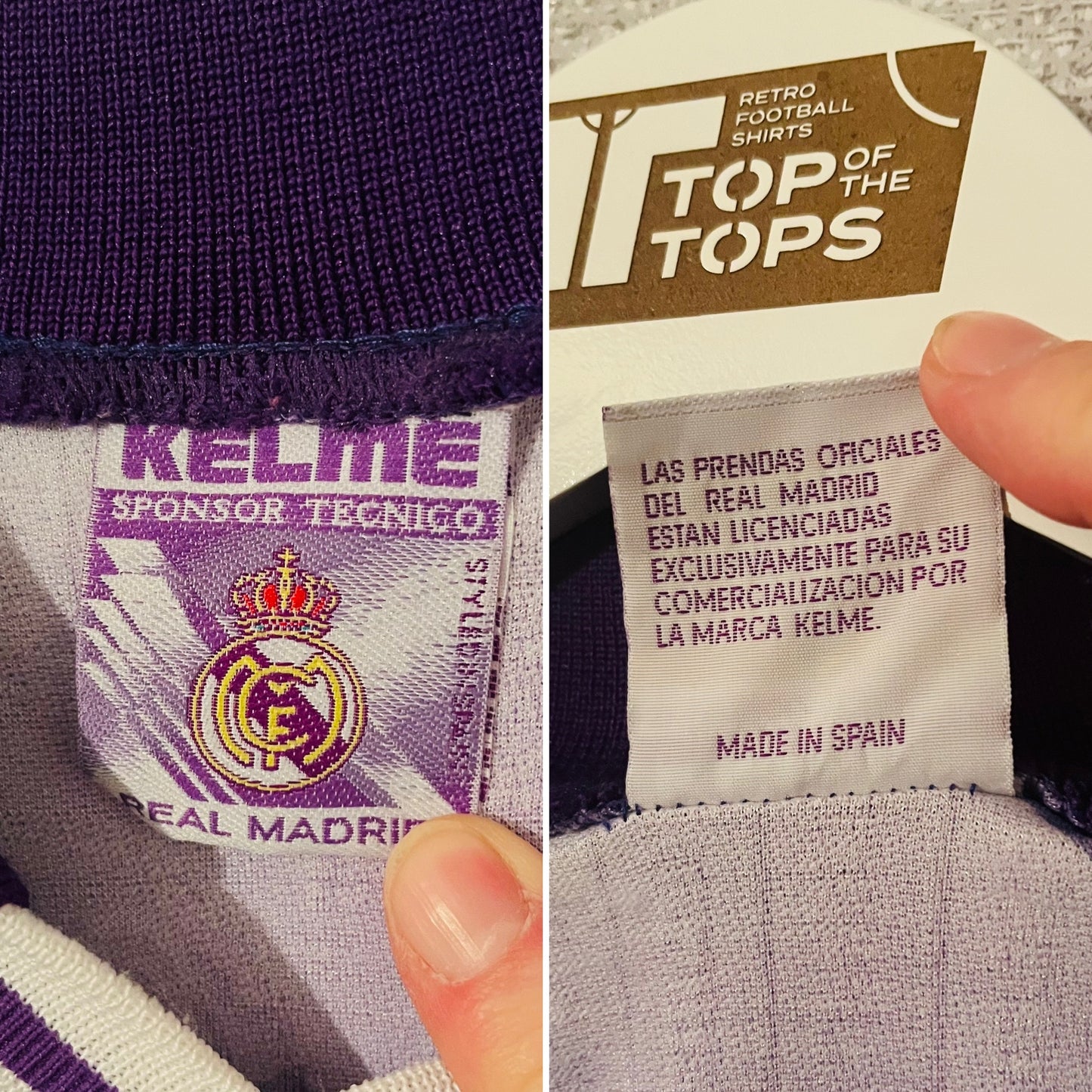 Real Madrid away football shirt 1996/97 Mijatovic XL