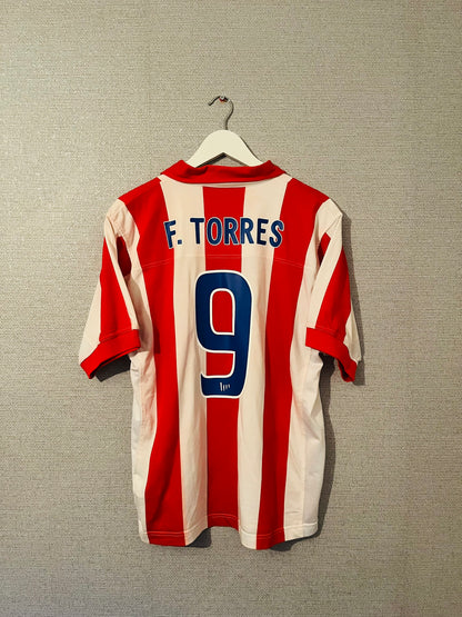 Atletico Madrid home centenary football shirt 2003/04 Torres Medium