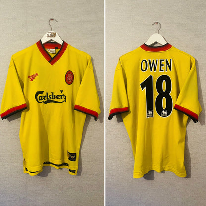 Liverpool away football shirt 1997/99 Owen Large