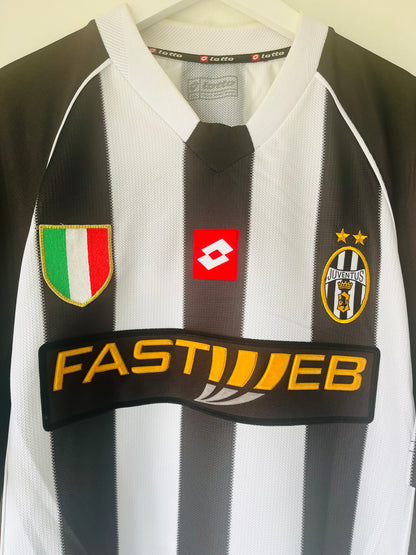 Juventus home football shirt 2002/03 Trezeguet XXL