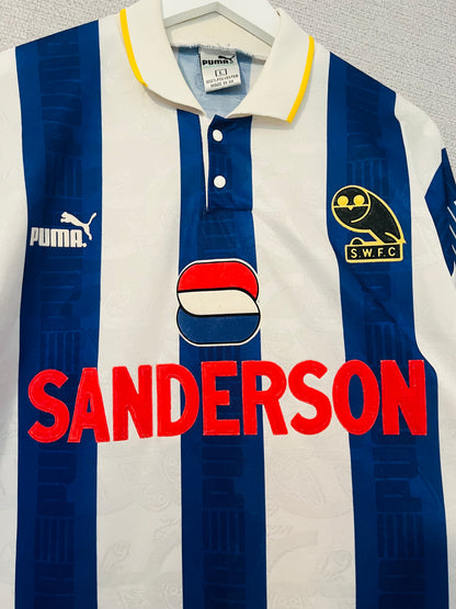 Sheffield Wednesday home football shirt 1993/95 Waddle Large