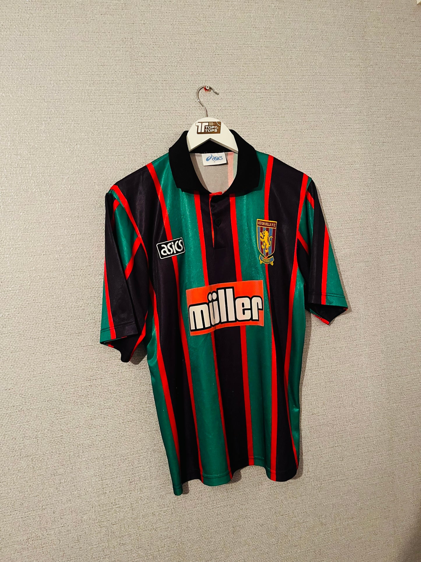 Aston Villa away football shirt 1993/95 McGrath Medium