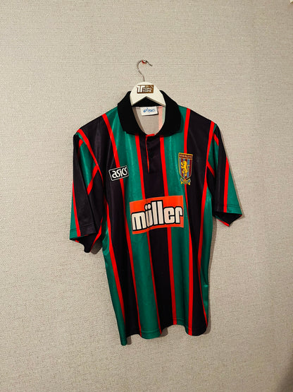 Aston Villa away football shirt 1993/95 McGrath Medium