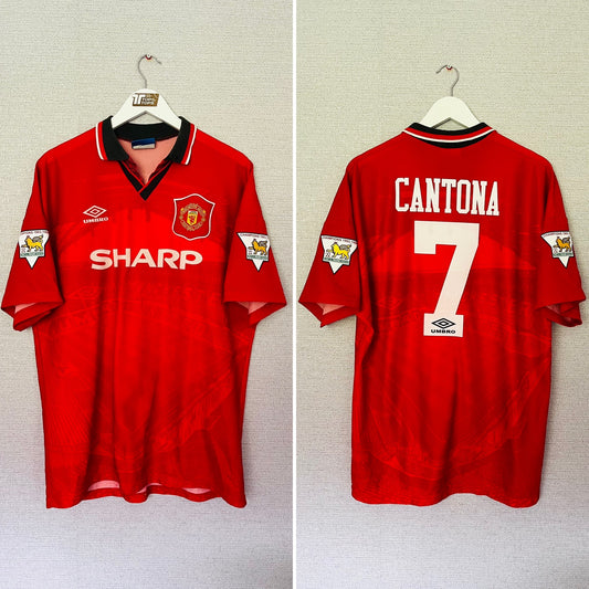 Manchester United home football shirt 1994/95 Cantona XL