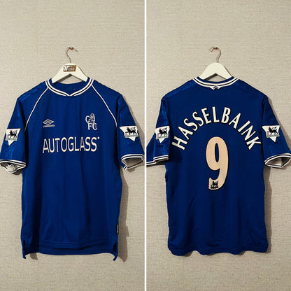 Chelsea home football shirt 1999/2001 Hasselbaink Medium