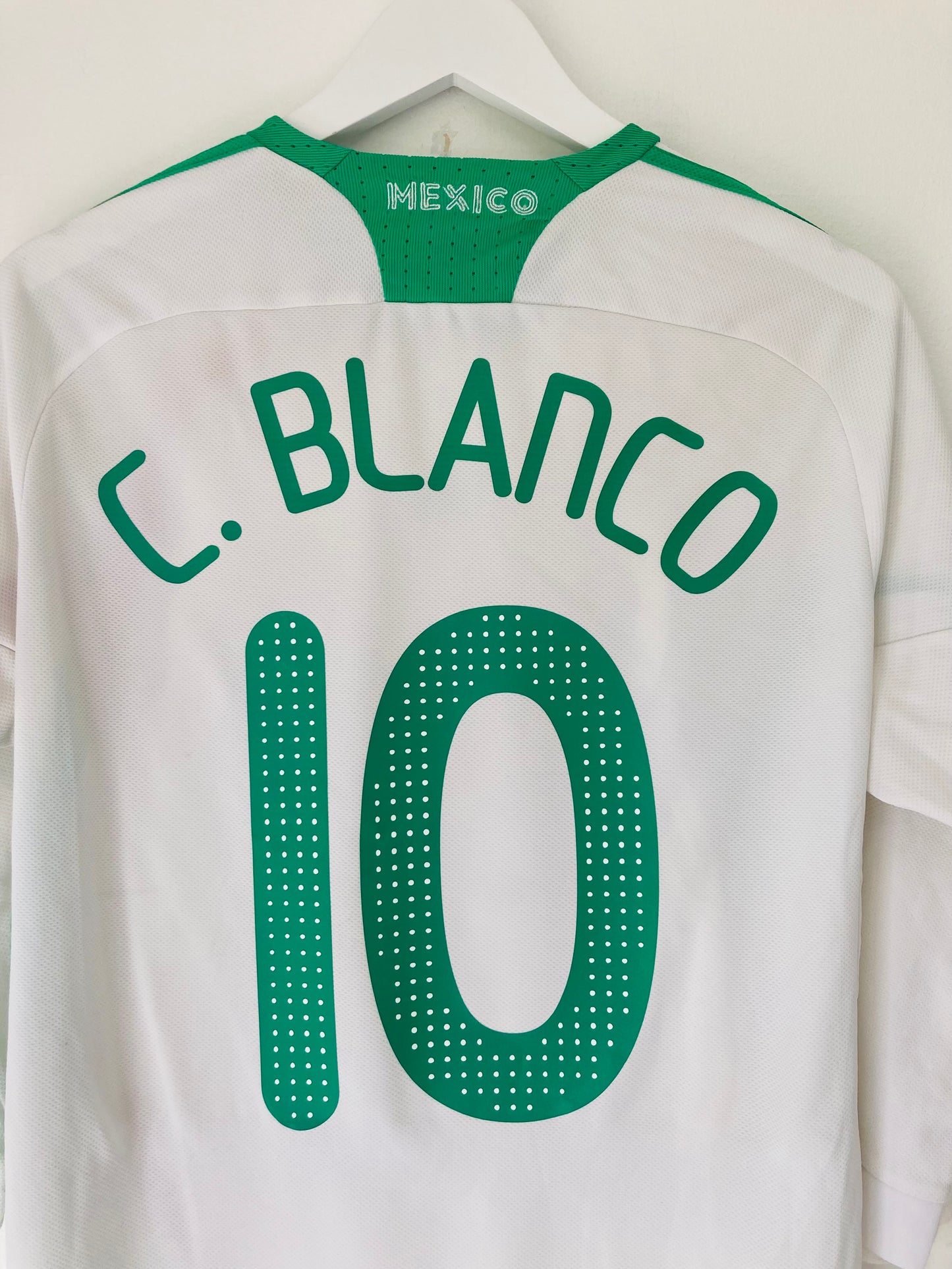 Mexico away football shirt 2008/09 Blanco medium