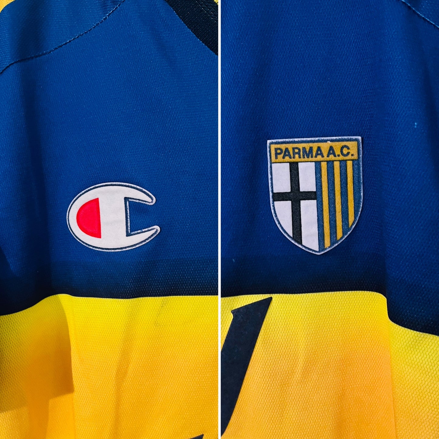 Parma home football shirt 2001/02 Nakata Large