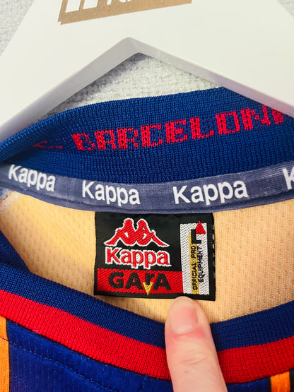 Barcelona away football shirt 1997/98 De La Pena Large