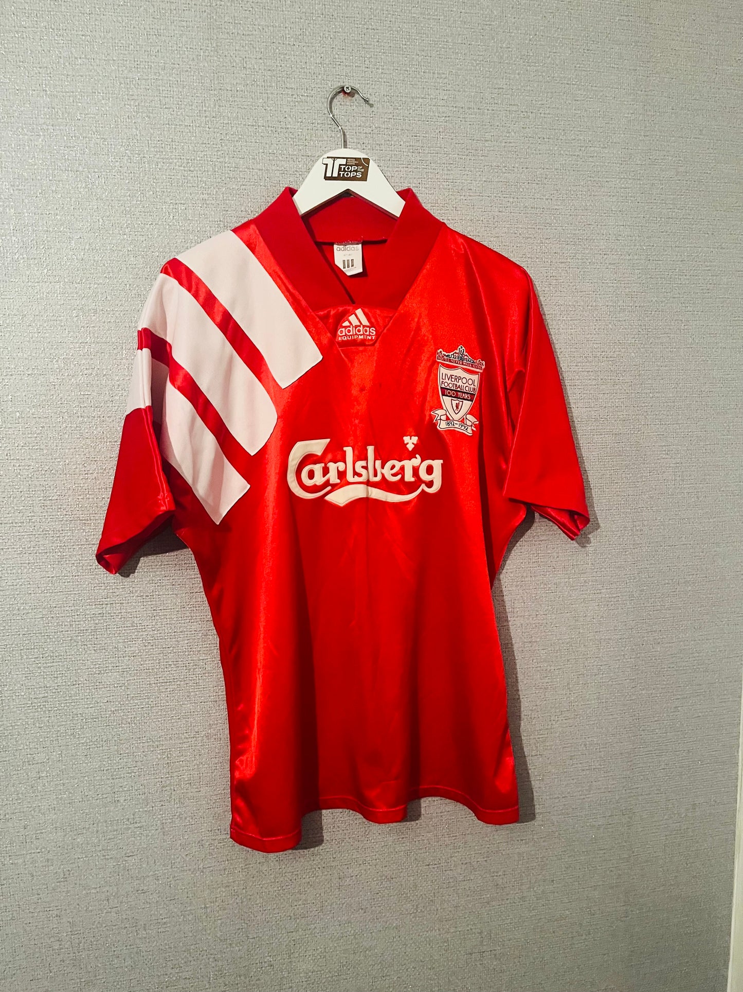 Liverpool home football shirt 1992/93 Centenary Large