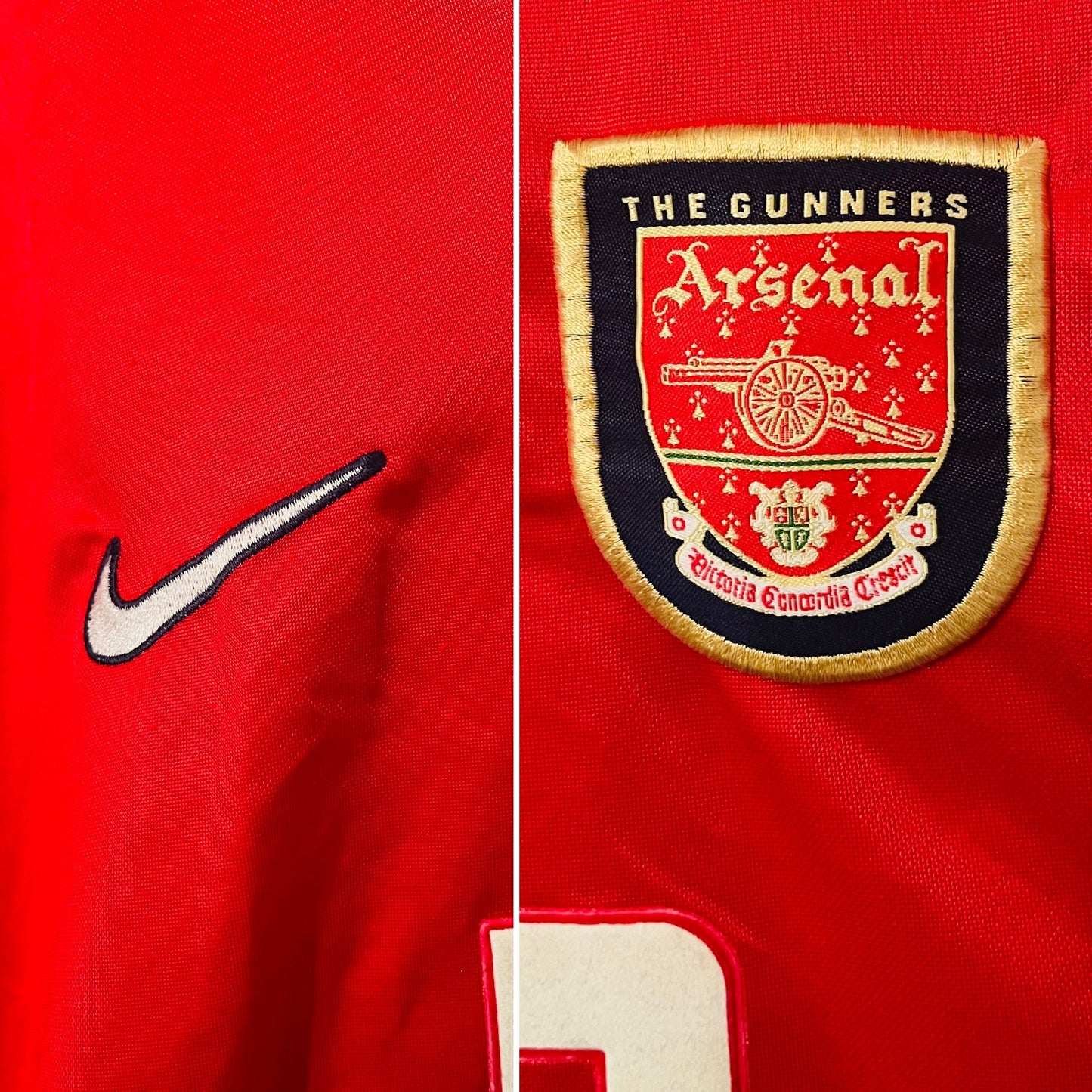 Arsenal home football shirt 1998/99 Vieira Medium