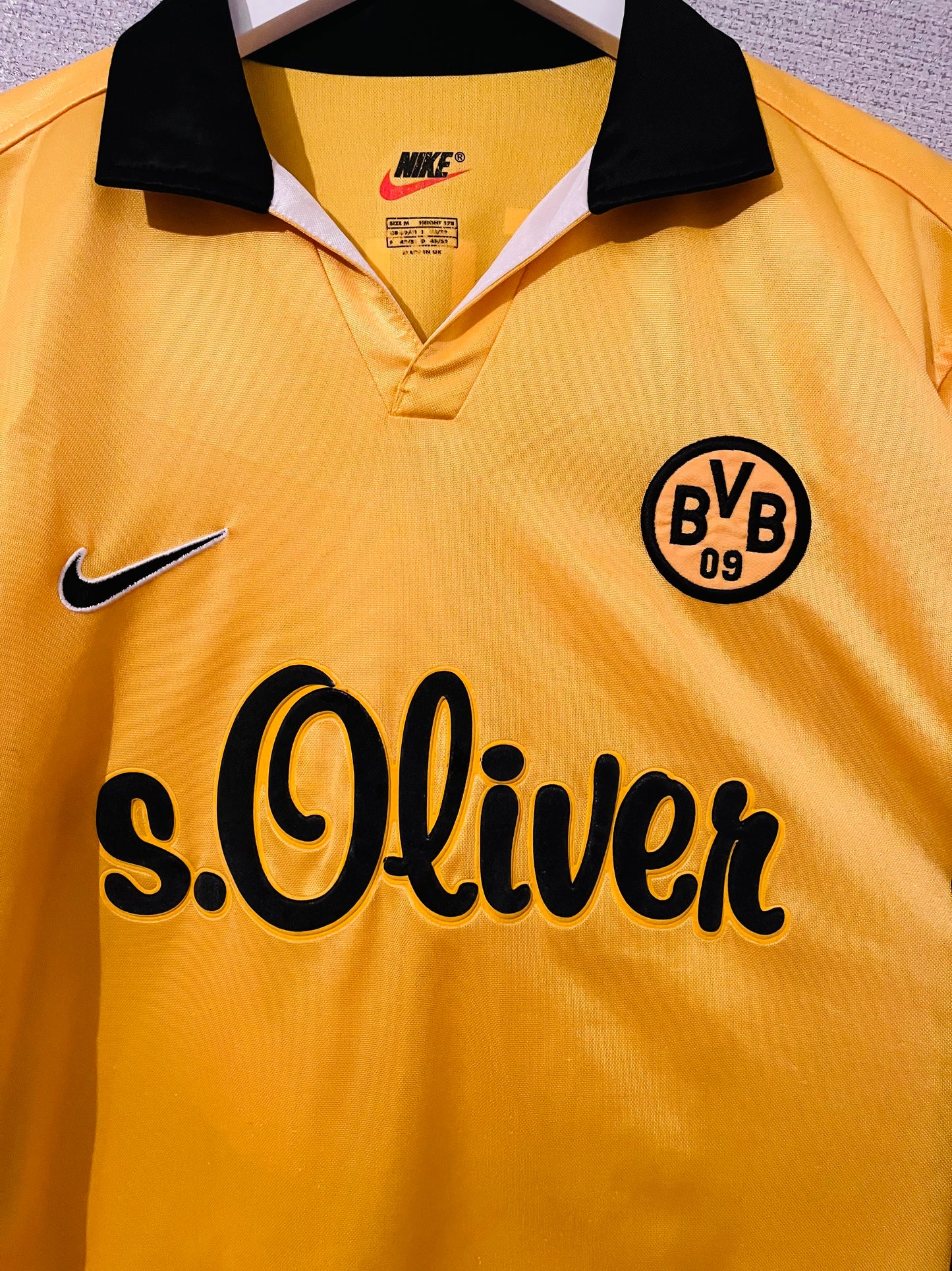 Borussia Dortmund home football shirt 1998/2000 Moller Medium