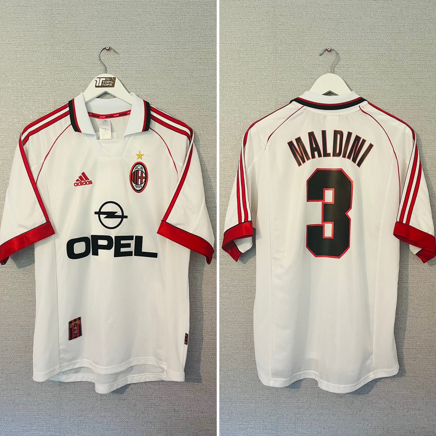AC Milan away football shirt 1998/2000 Maldini Medium