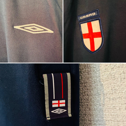 England away reversible football shirt W/C 2002 Beckham Small