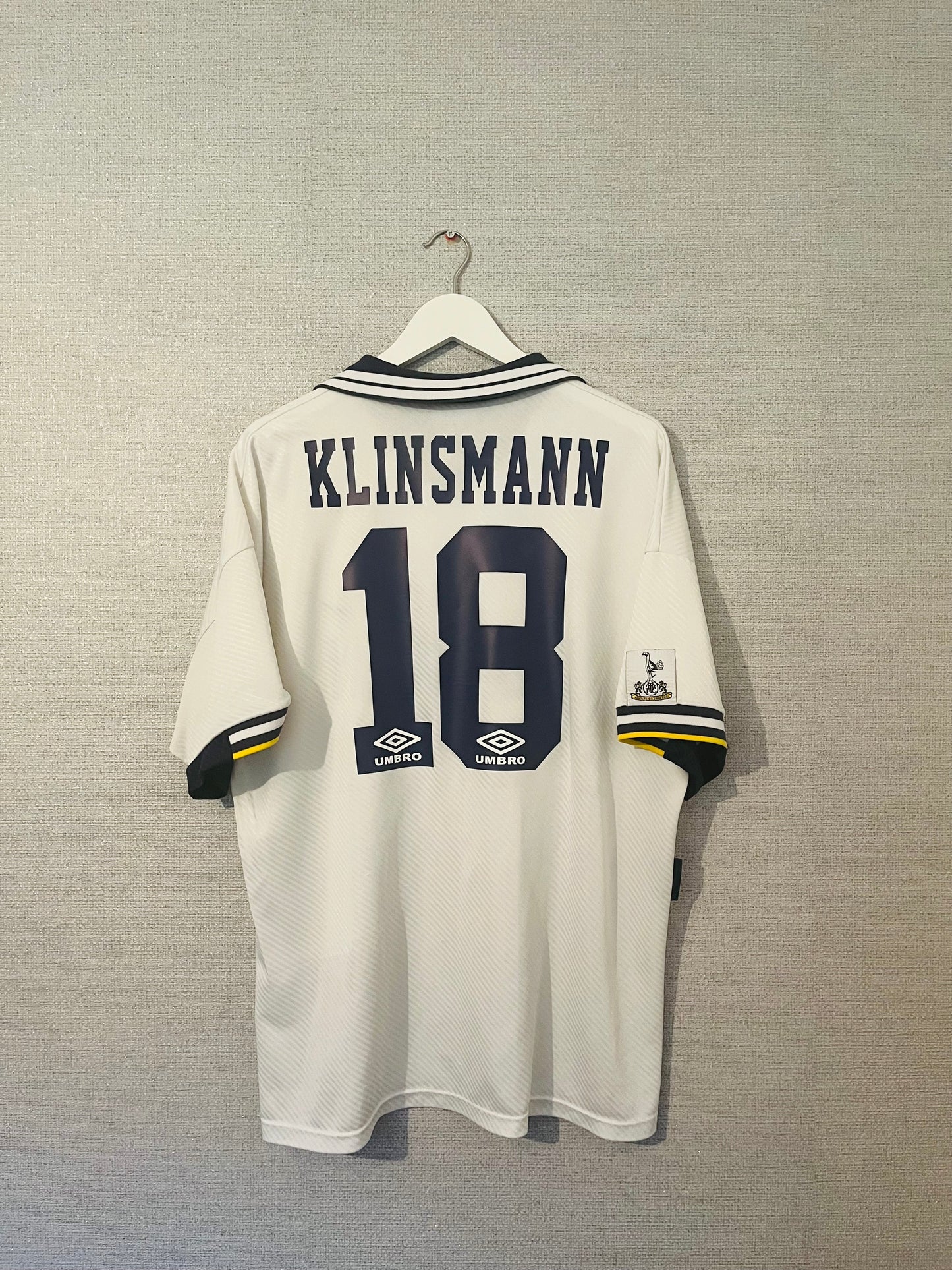 Tottenham Hotspur home football shirt 1993/95 Klinsmann XL