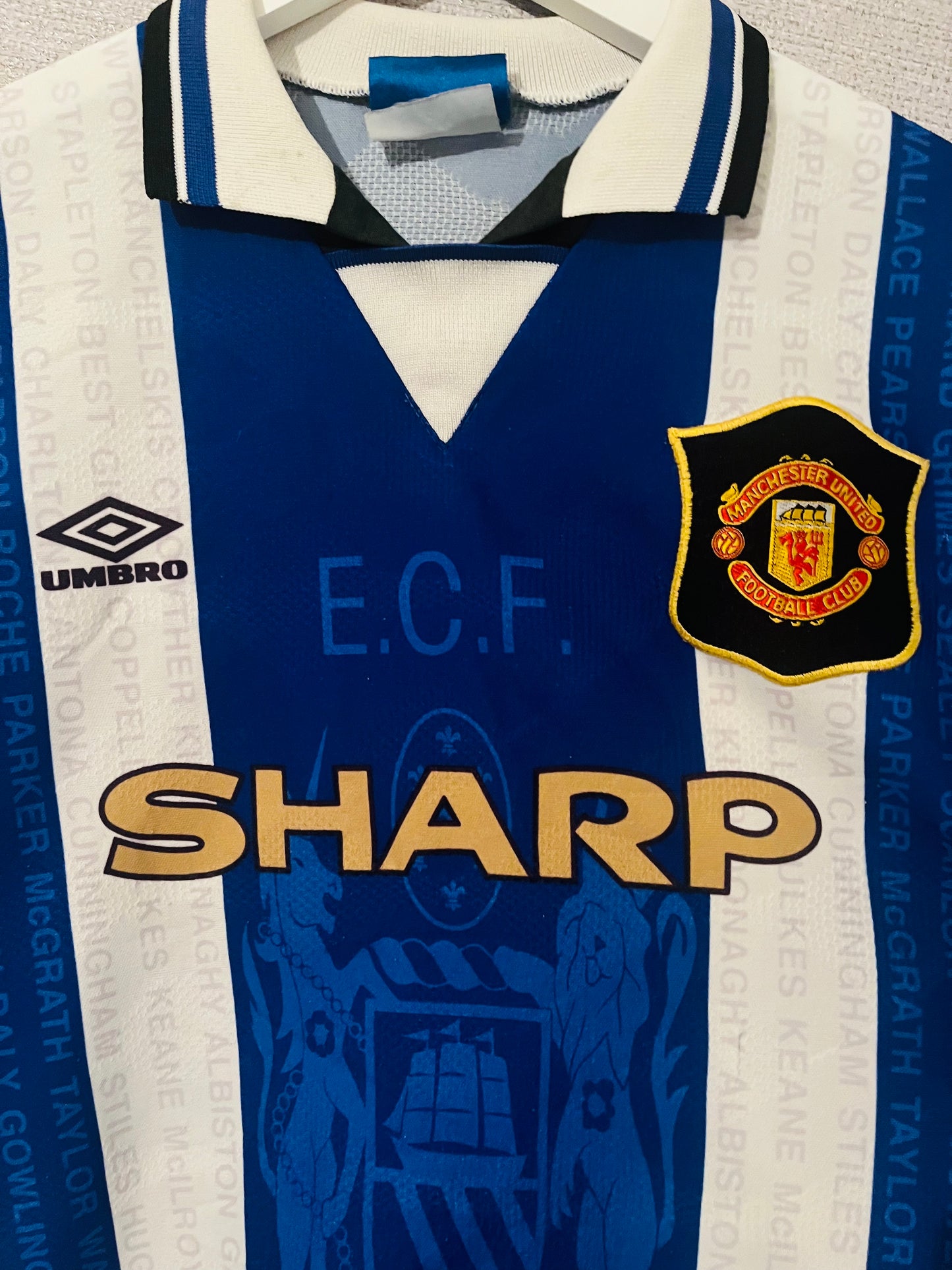 Manchester United third football shirt 1994/95 Cantona Large