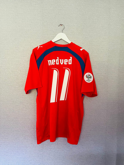 Czech Republic home football shirt W/C 2006 Nedved XL