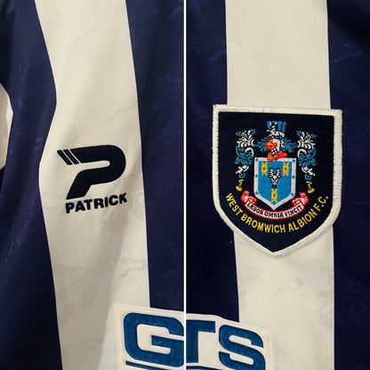 West Bromwich Albion WBA home football shirt 1996/97 medium