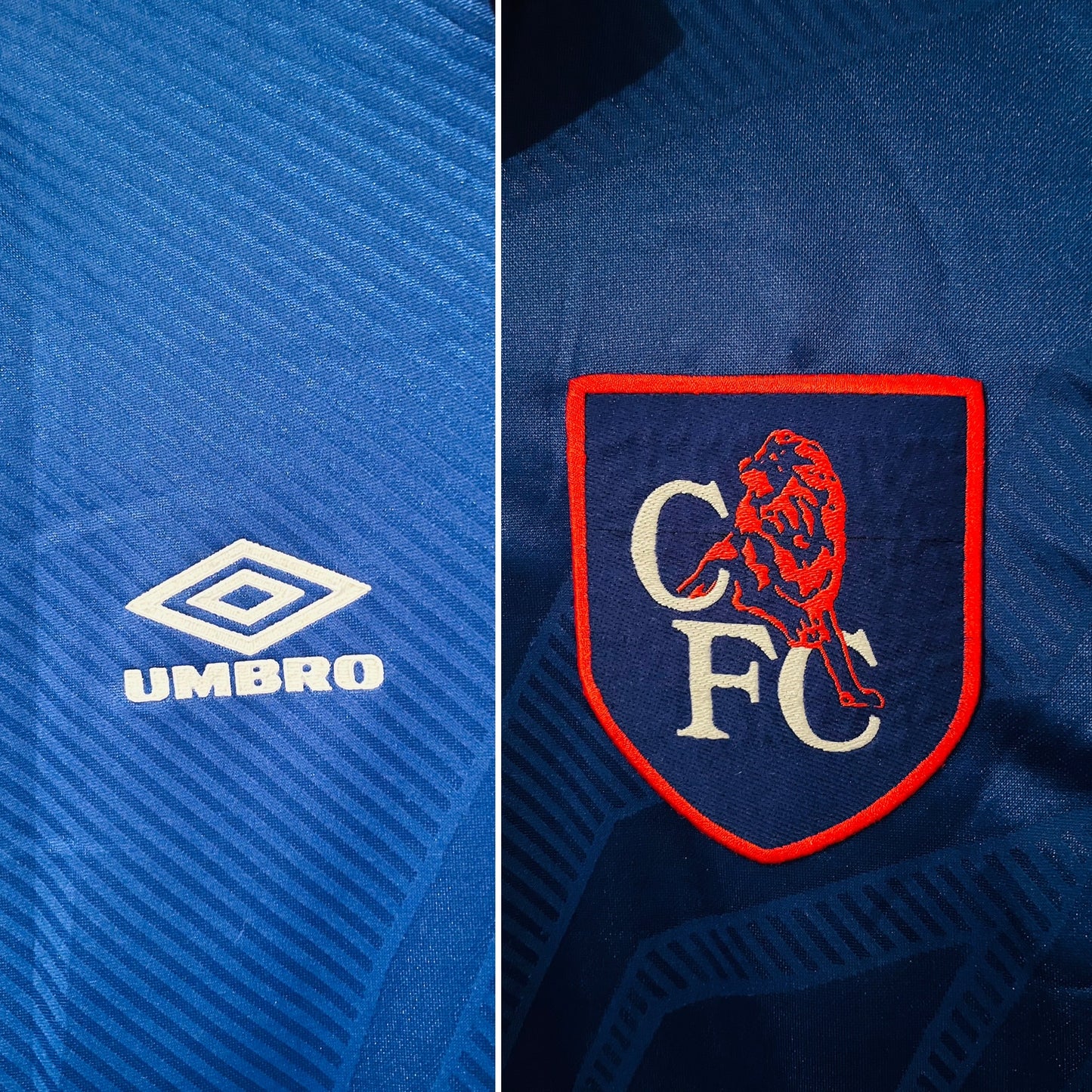 Chelsea home football shirt 1993/94 Peacock Medium