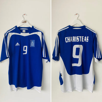 Greece home football shirt Euro 2004 Charisteas Large