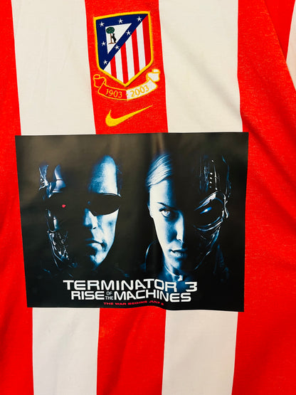 Atletico Madrid home centenary football shirt 2003/04 Torres Large