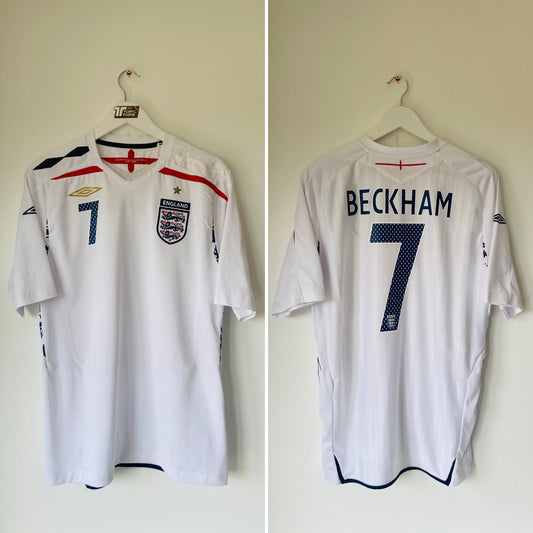England home football shirt 2007/09 Beckham Large