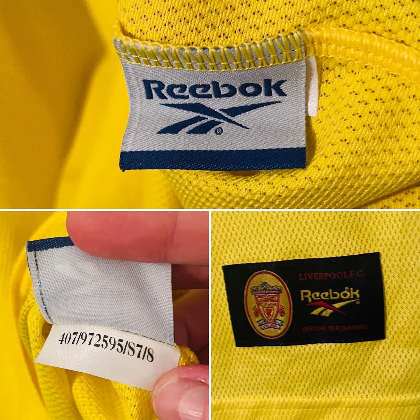 Liverpool away football shirt 1997/99 Berger Medium