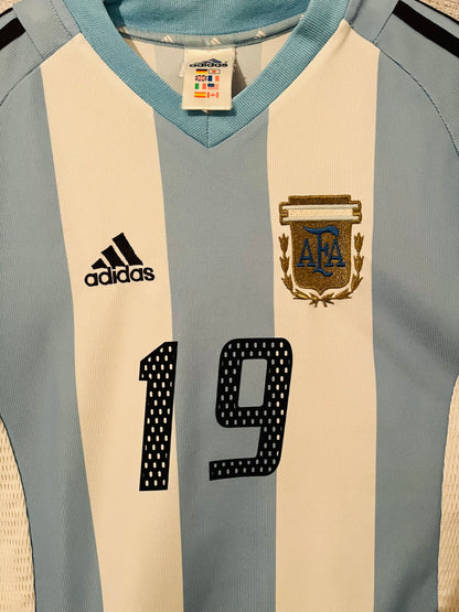 Argentina home football shirt W/C 2002 Crespo Medium