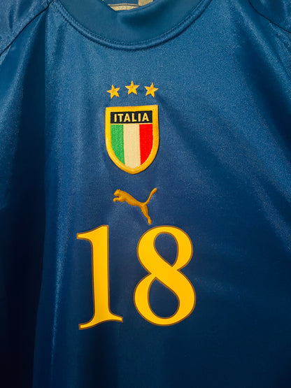 Italy home football shirt 2004/05 Cassano Medium