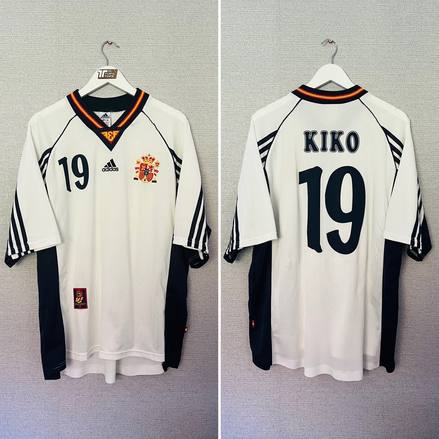 Spain away football shirt
W/C 1998 Kiko XL
