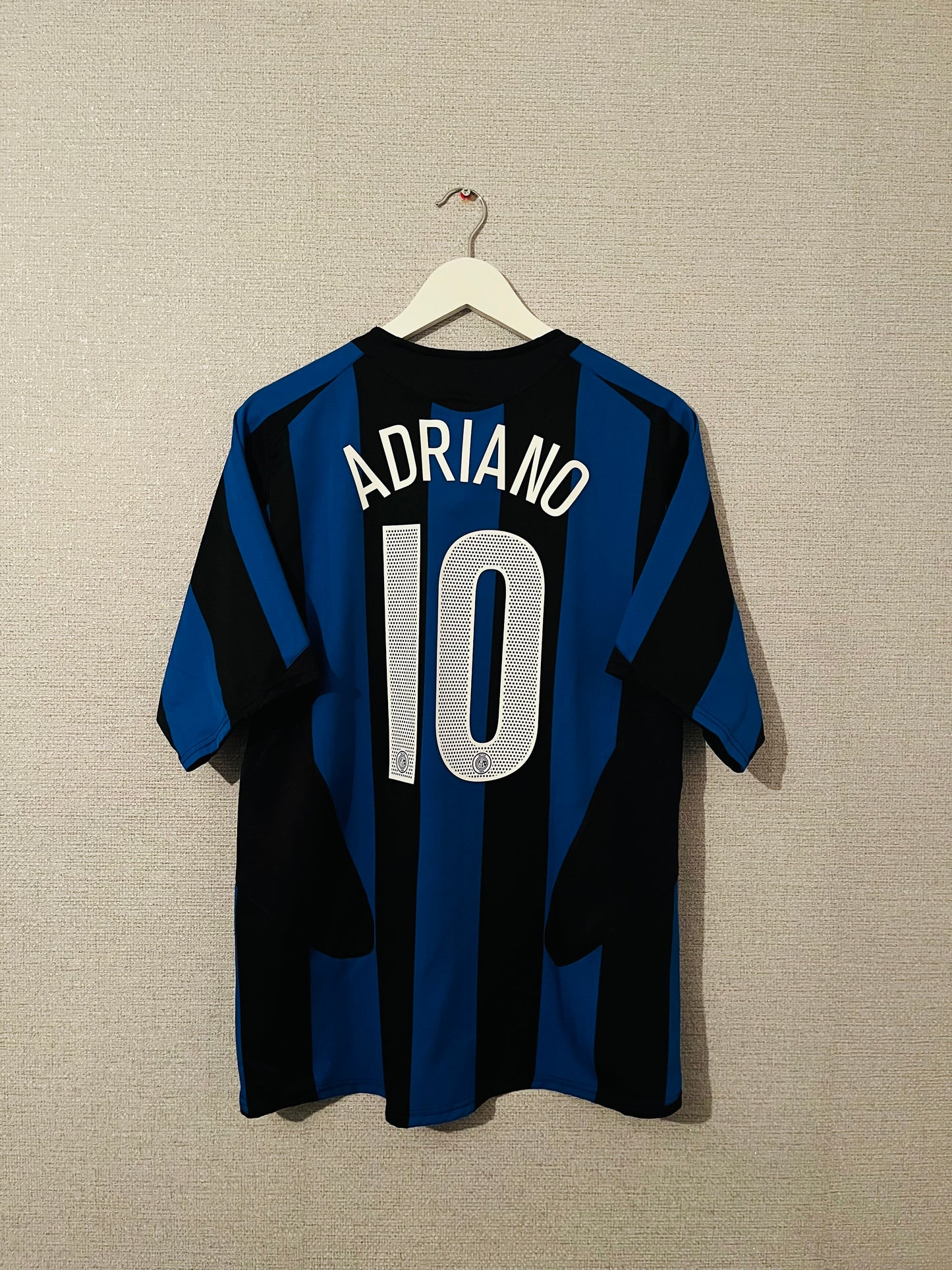Inter Milan home football shirt 2004/05 Adriano Medium