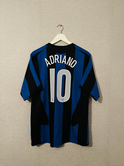 Inter Milan home football shirt 2004/05 Adriano Medium